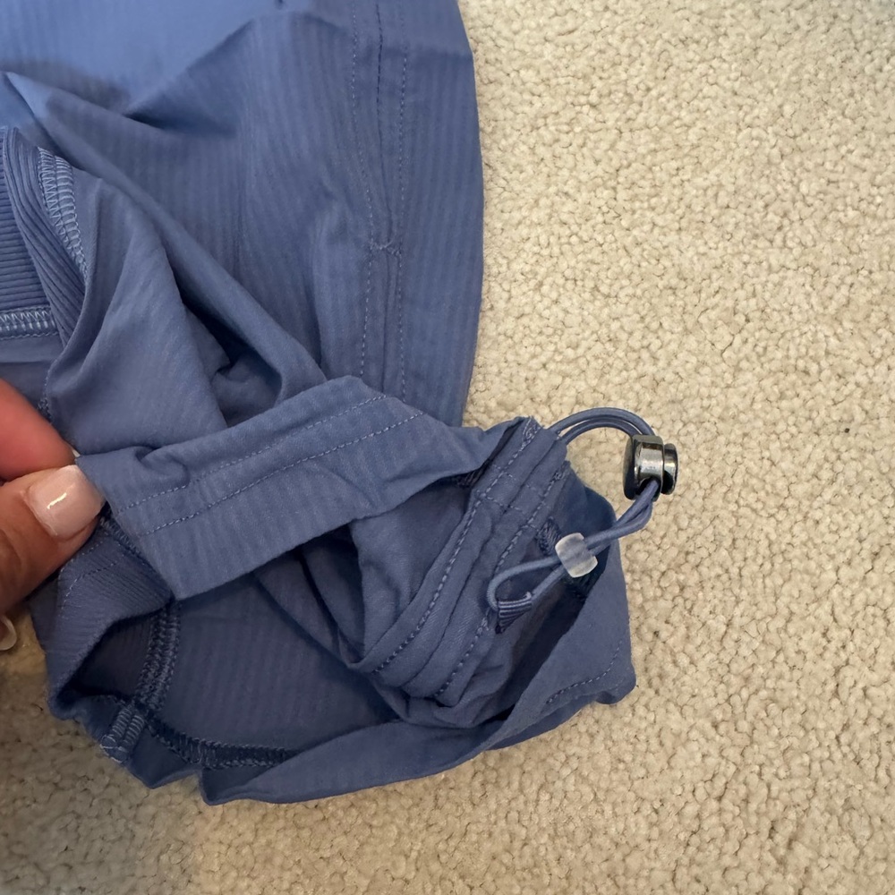 Blue lululemon cropped studio Pants - Picture 2 of 3